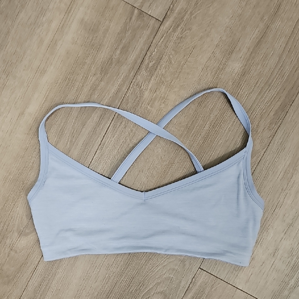 Vitality Light Blue Women's Bralette Size Medium Artic Sky